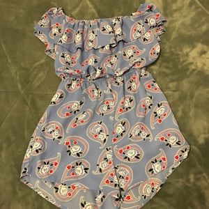 Blue Rain romper